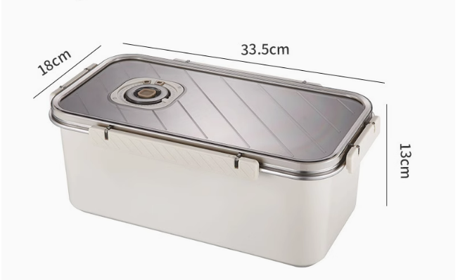 304 stainless steel refrigerator fresh-keeping refrigerated box dumpling box multi-function seal