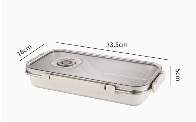 304 stainless steel refrigerator fresh-keeping refrigerated box dumpling box multi-function seal