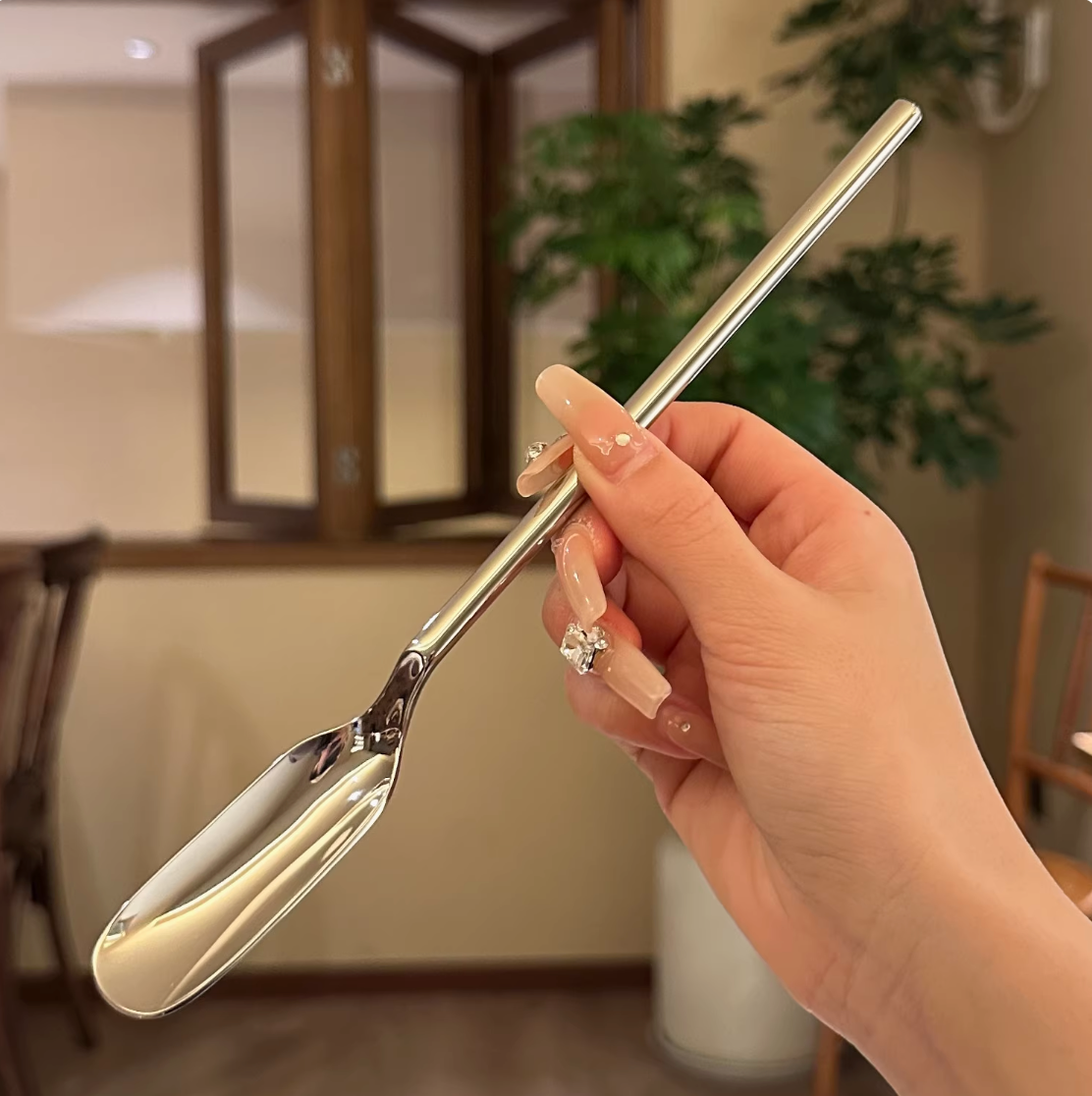 18/10 Stainless Steel Collection of Long-Handle Coffee Stirring Spoons