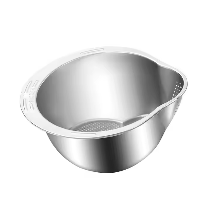 Thickened 304 Stainless Steel Rice Washing Basin\Kitchen Drainage Basin\Vegetable Washing Basin