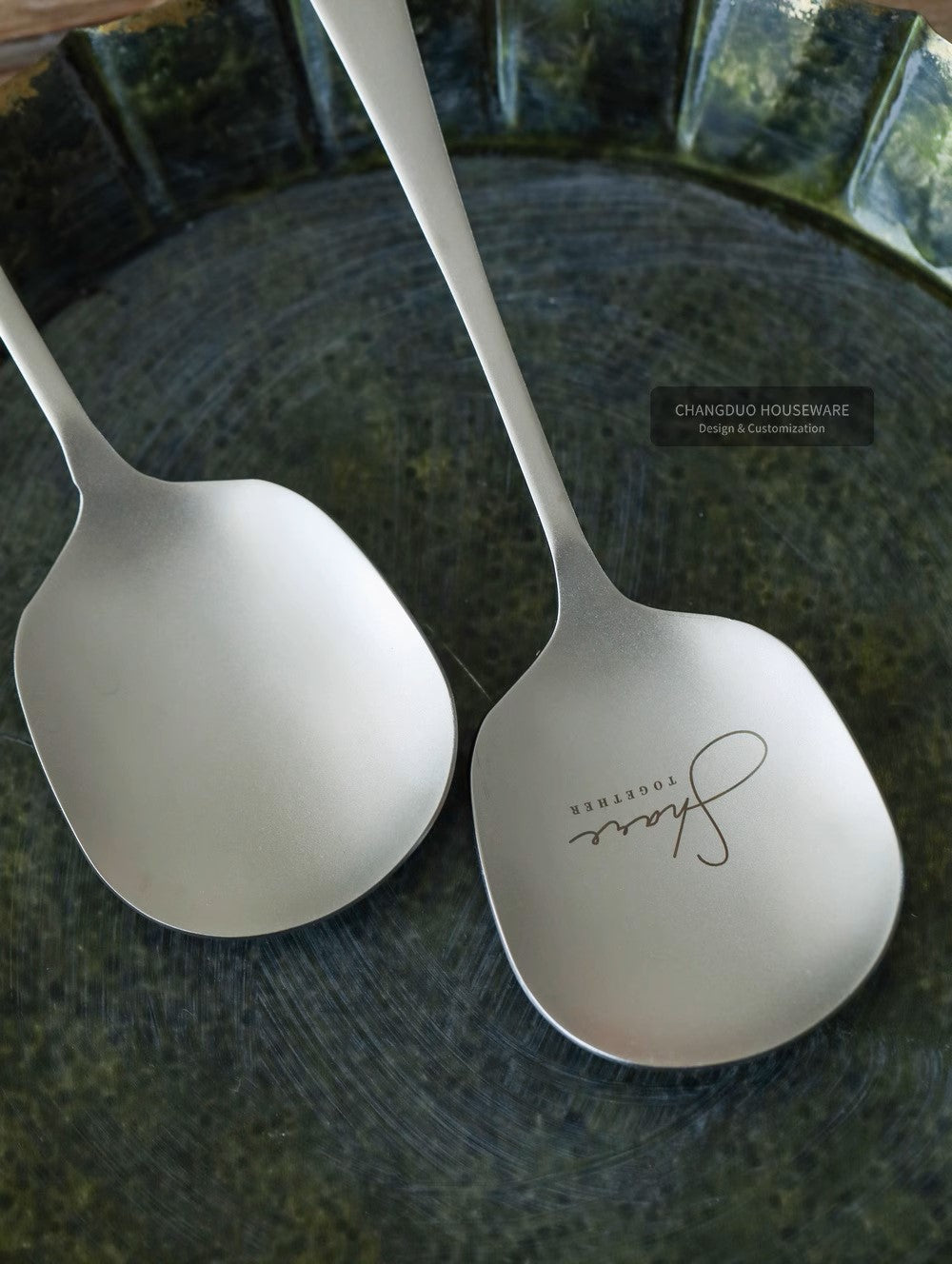 304 stainless steel Japanese and Korean style snowflake spoon large soup spoon meal spoon